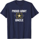 Proud Army Uncle T-Shirt - T-Shirt | Navy