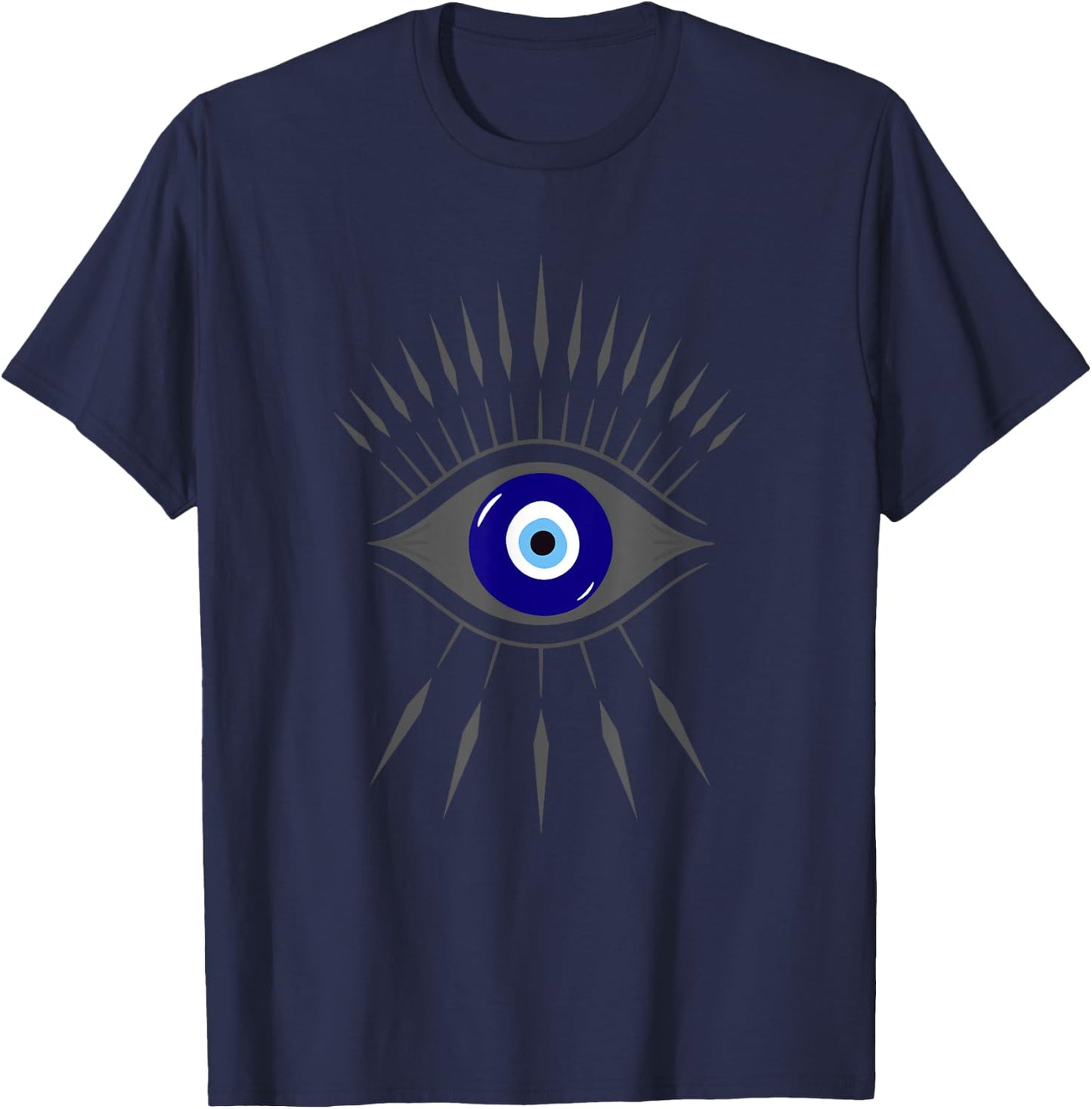 The Evil Eye and Curse Protection Third Eye Graphic T-Shirt - T-Shirt | Navy