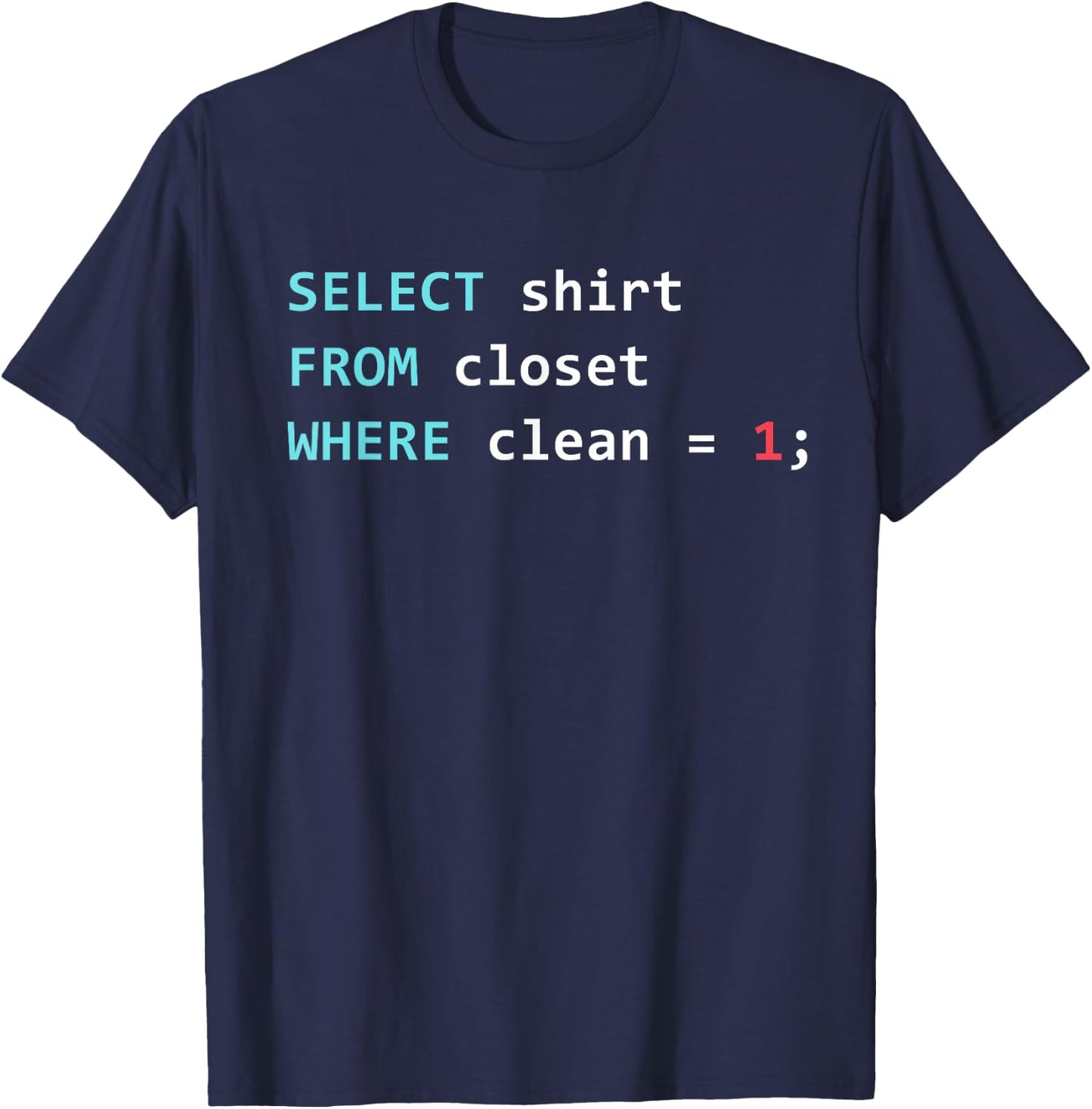 SQL Query SQL Database SELECT T-Shirt - T-Shirt | Navy