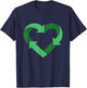 Vintage Recycle Logo Heart Shaped Earth Day Nature Planet T-Shirt - T-Shirt | Navy
