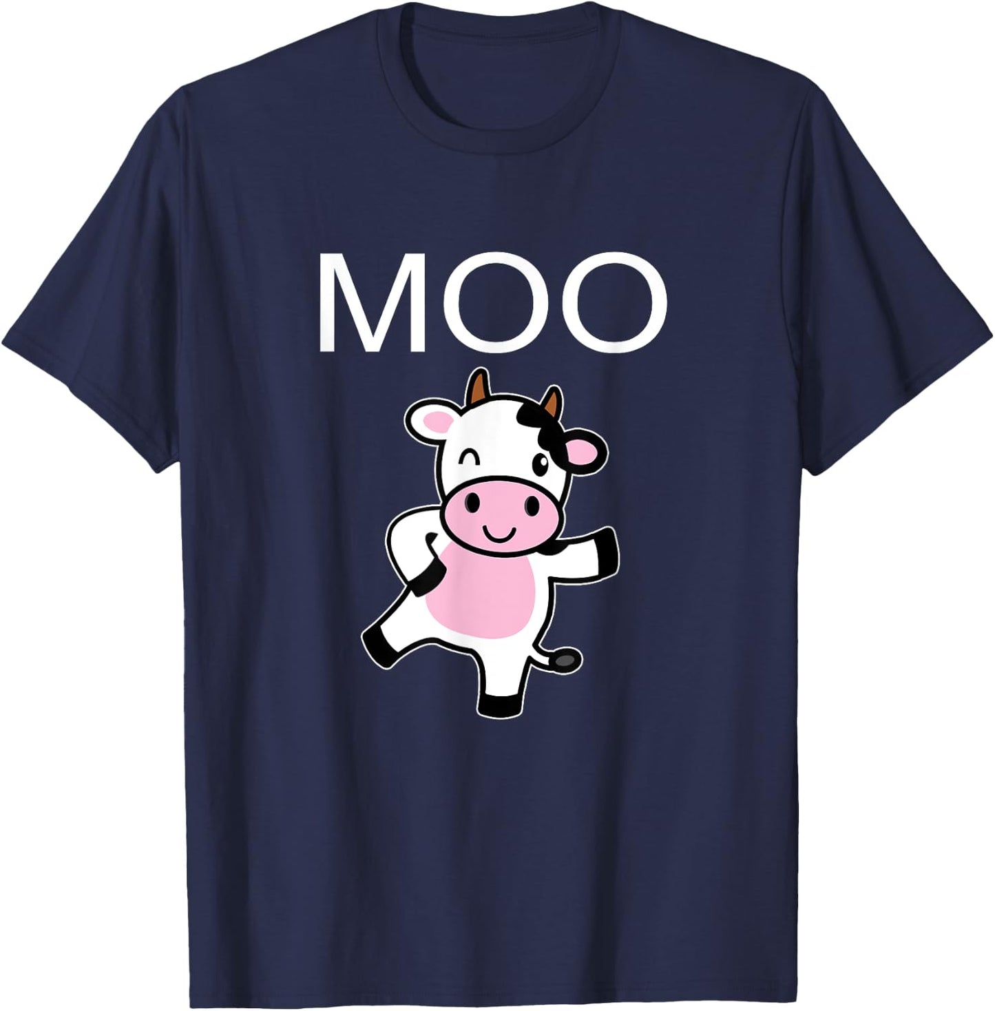 Moo Cow - Funny Farmer cow for adults kids boys and girls T-Shirt - T-Shirt | Navy