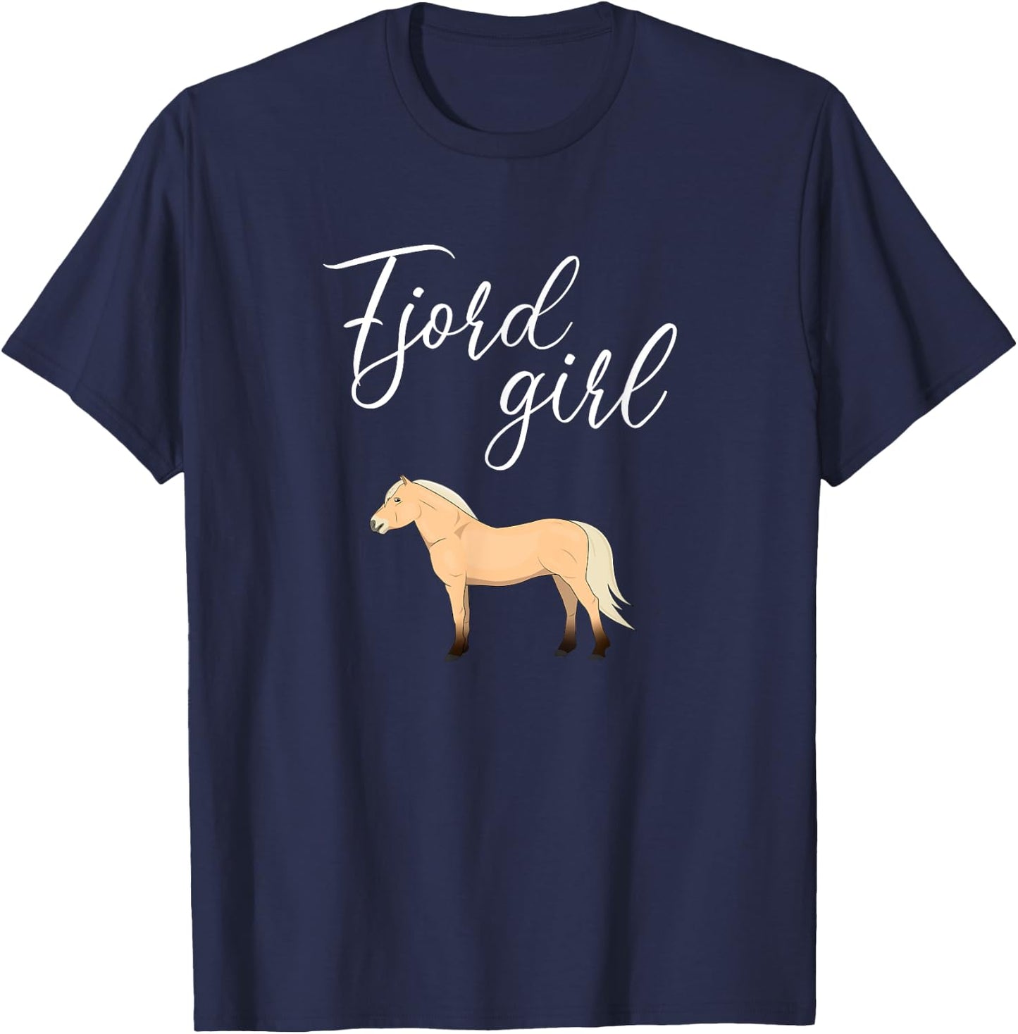 Fjord Horse, Norwegian Fjord Horse T-Shirt - T-Shirt | Navy