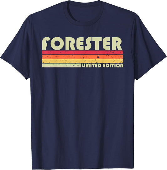 FORESTER Funny Job Title Profession Birthday Worker Idea T-Shirt - T-Shirt | Navy