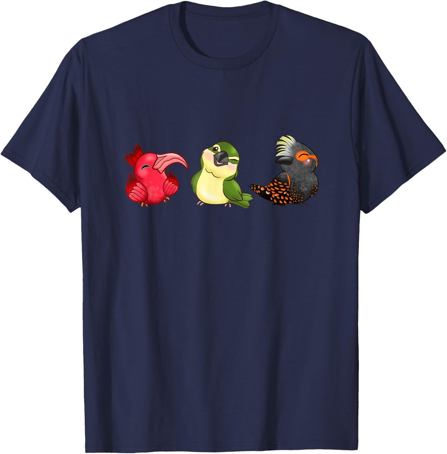 Cute Native Hawaiian Birds T-Shirt - T-Shirt | Navy