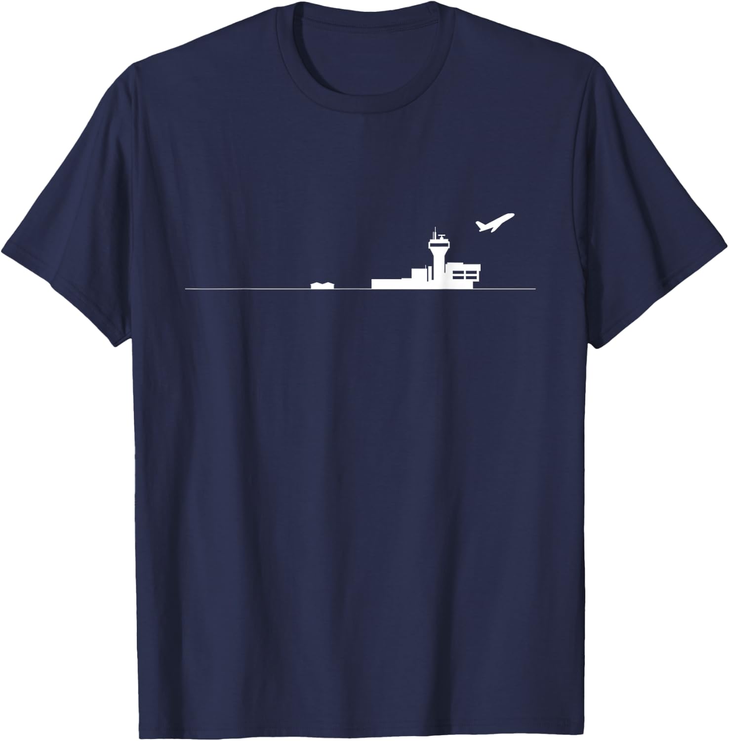 Air Traffic Control Tower Airport ATC T-Shirt - T-Shirt | Navy