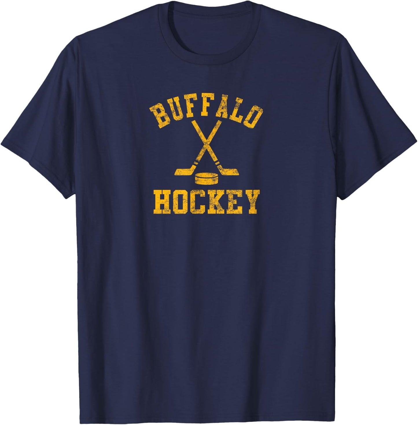 Vintage Buffalo Hockey T-Shirt - T-Shirt | Navy