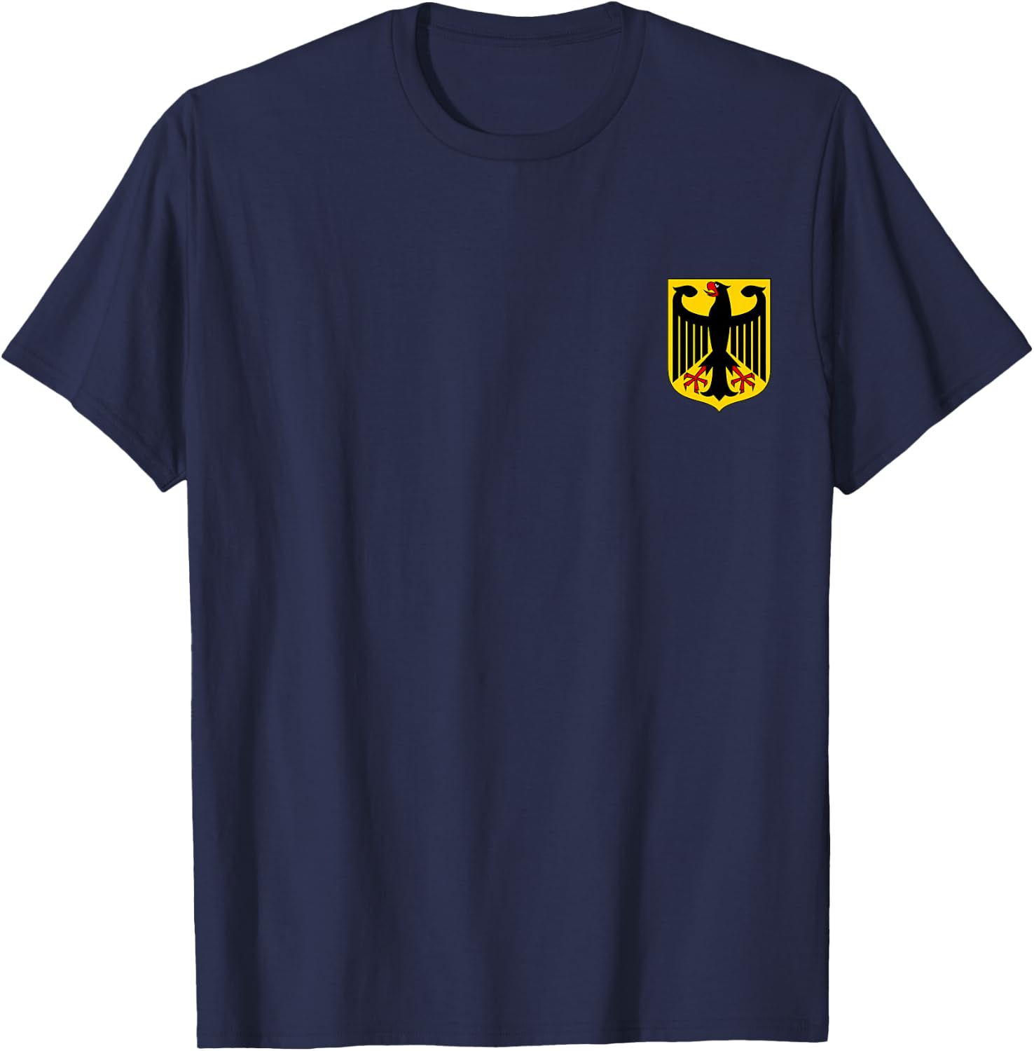 Badge Germany Flag Cool German Flags Deutsche Men Women T-Shirt - T-Shirt | Navy