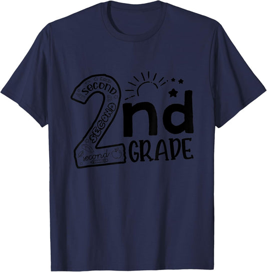 Hello On To 2nd Grade Teachers Boys and Team Secound Grade T-Shirt - T-Shirt | Navy