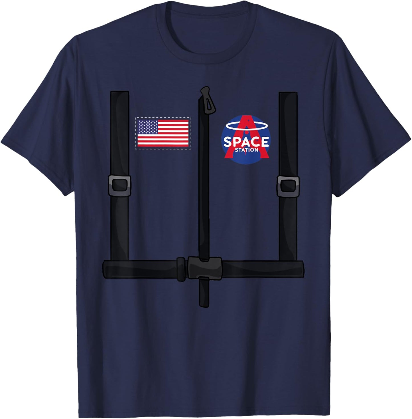 Easy Costume Idea - Space Astronaut T-Shirt - T-Shirt | Navy