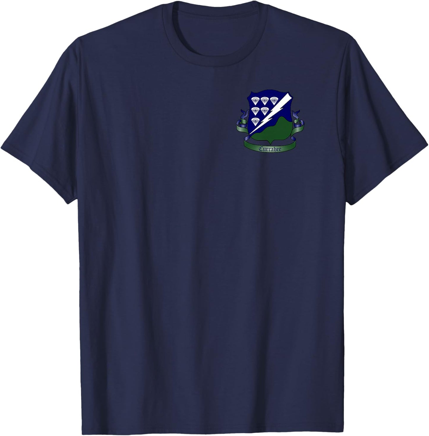 101st Airborne - 506 Parachute Fantry DUI - Currahee T-Shirt - T-Shirt | Navy