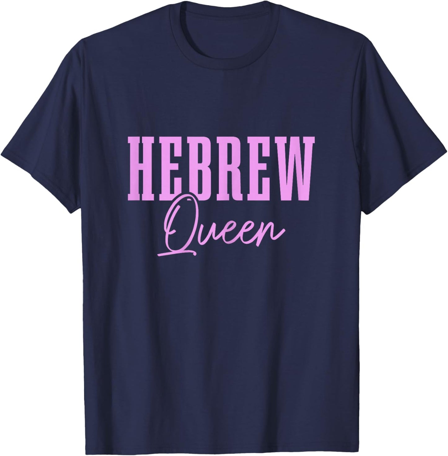 Hebrew Israelite Clothing Women's Jewish Cultural , Black, X-Small, Short Sleeve, , Classic Fit, Pull On T-Shirt - T-Shirt | Navy