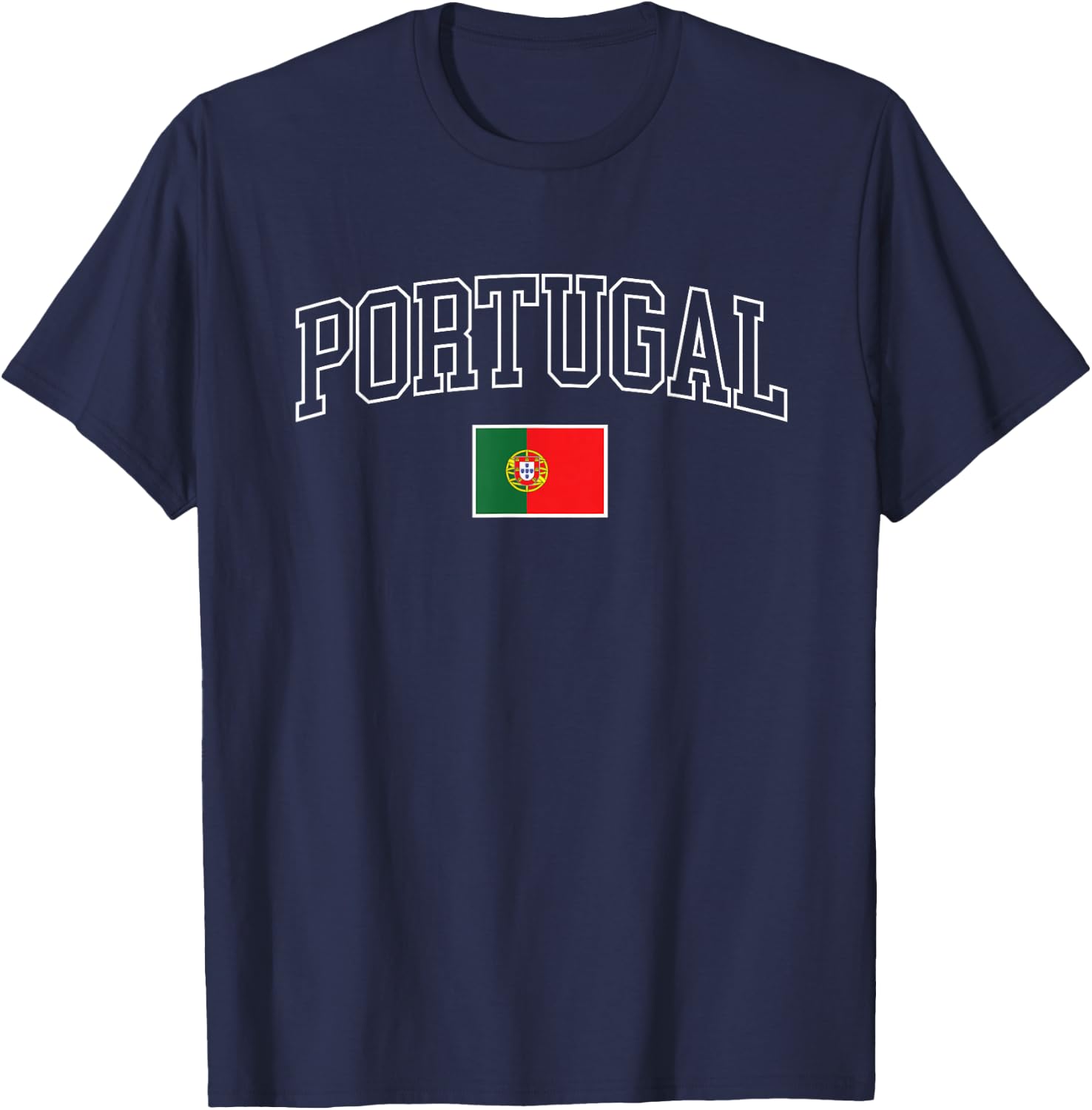 Vintage Portugal Flag Retro Kids Souvenir T-Shirt - T-Shirt | Navy