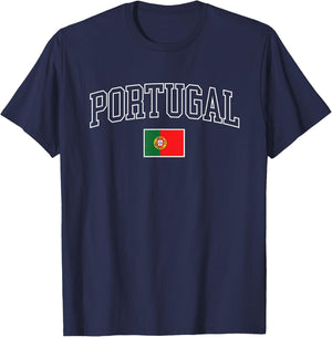 Vintage Portugal Flag Retro Kids Souvenir T-Shirt - T-Shirt | Navy