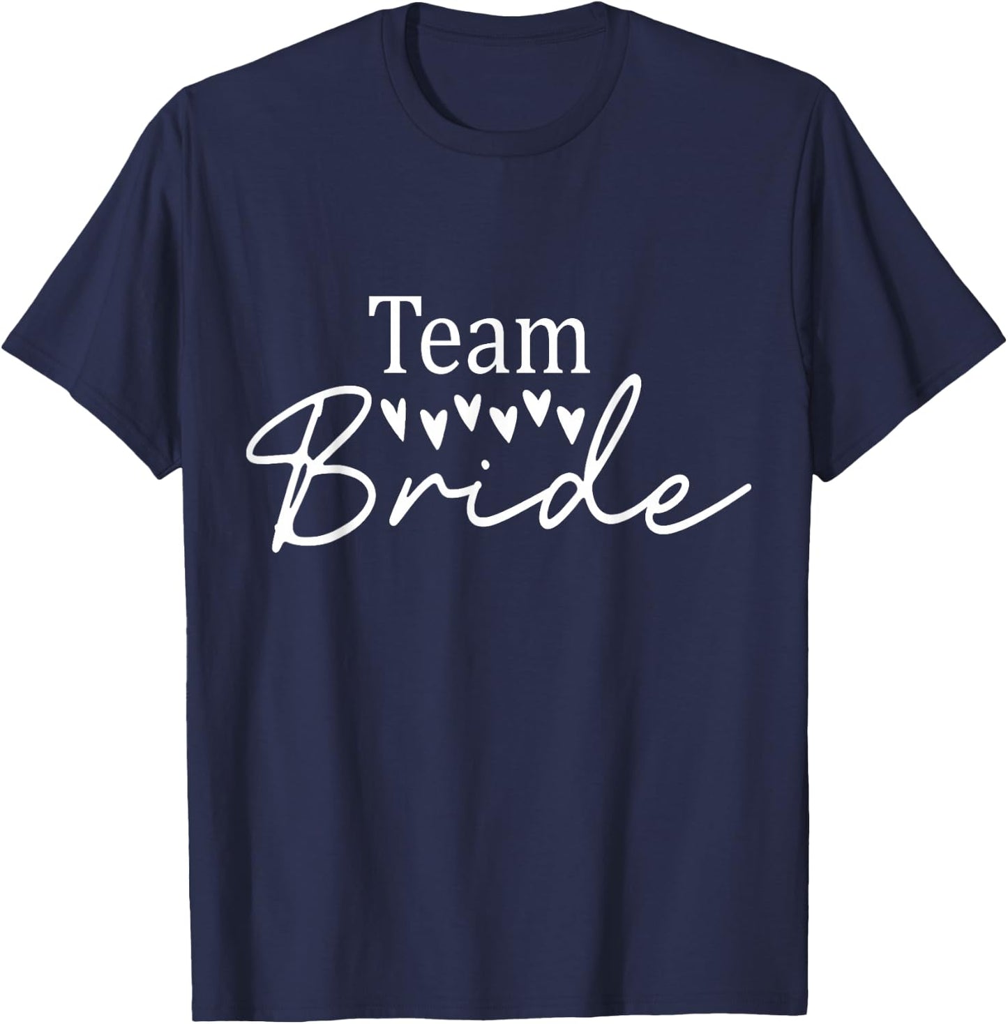 Team Bride Wedding Party Bridesmaid Bachelorette Party 2027 T-Shirt - T-Shirt | Navy