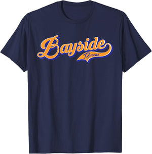 Bayside Queens New York City Classic Design T-Shirt - T-Shirt | Navy