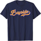 Bayside Queens New York City Classic Design T-Shirt - T-Shirt | Navy