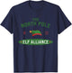 The North Pole Elf Alliance - Santa’s Helper - Elf Christmas T-Shirt - T-Shirt | Navy