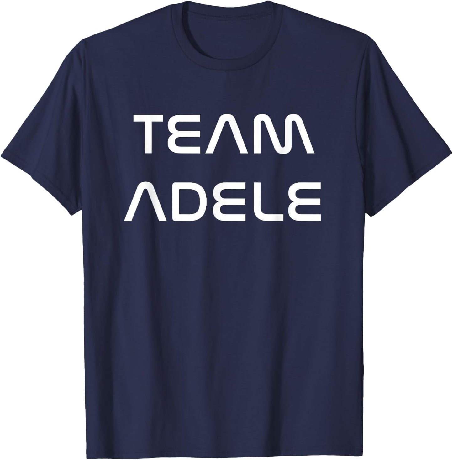 Cool White Font: Team Adele T-Shirt - T-Shirt | Navy