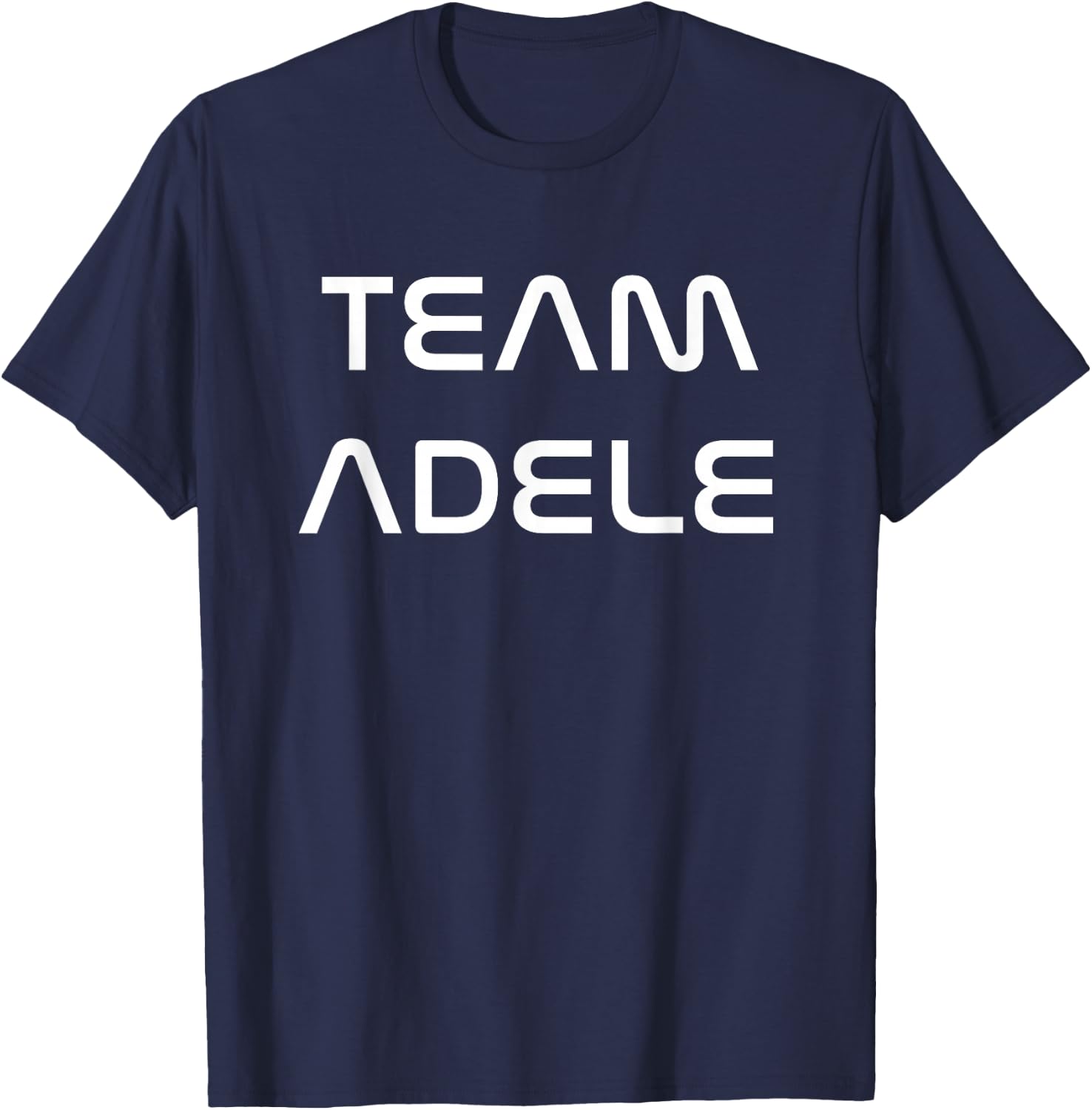 Cool White Font: Team Adele T-Shirt - T-Shirt | Navy