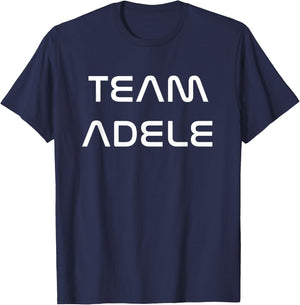Cool White Font: Team Adele T-Shirt - T-Shirt | Navy