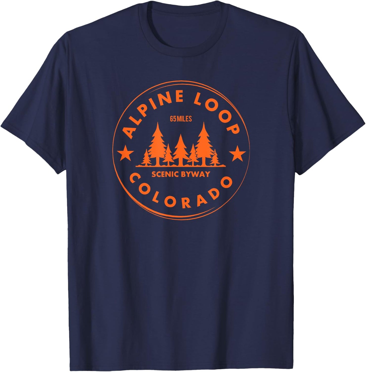 Alpine Loop Colorado 4x4 - Rocky Mountain Off Road OHV T-Shirt - T-Shirt | Navy