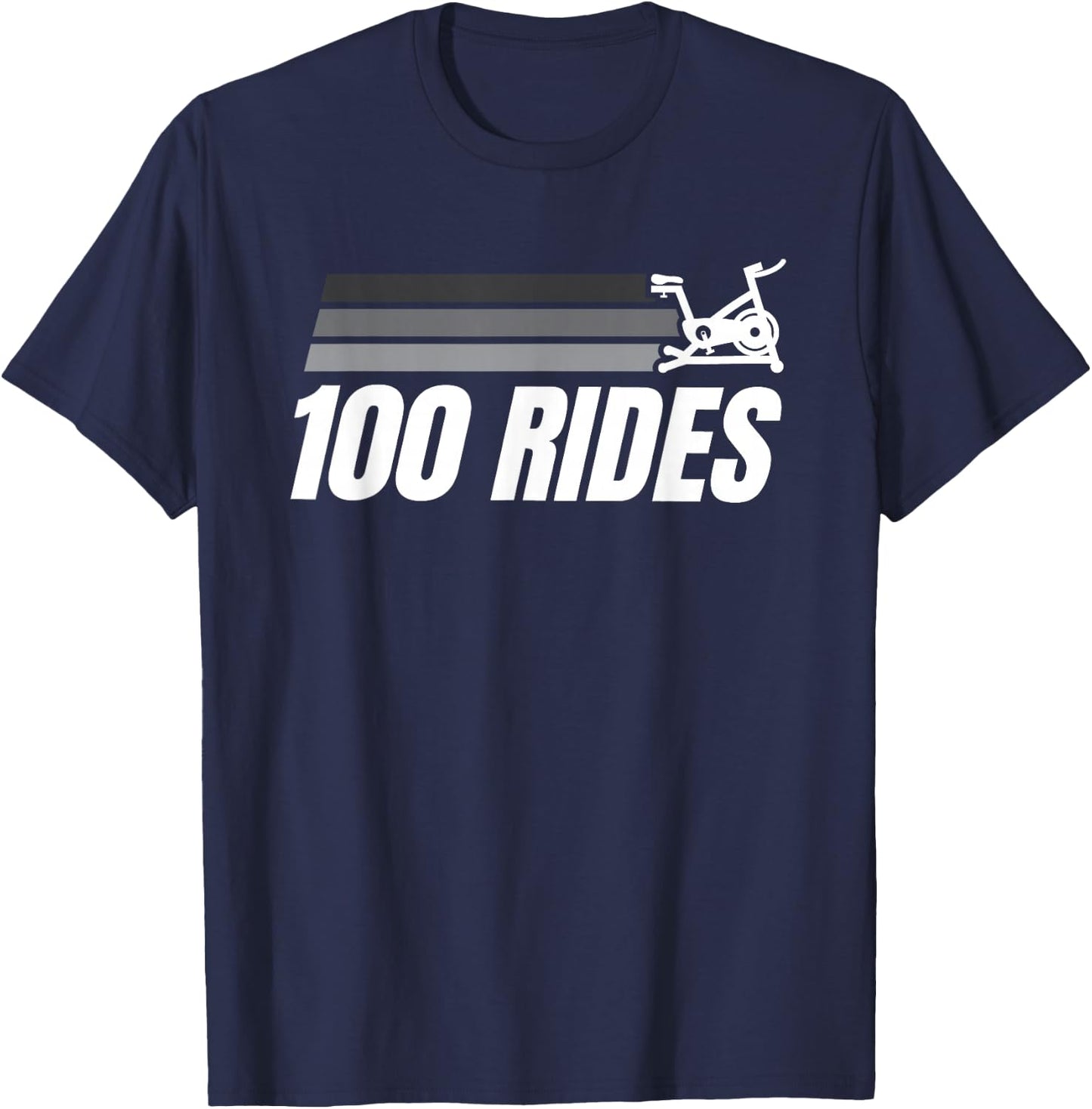 100 Rides Century Cycling T-Shirt - T-Shirt | Navy
