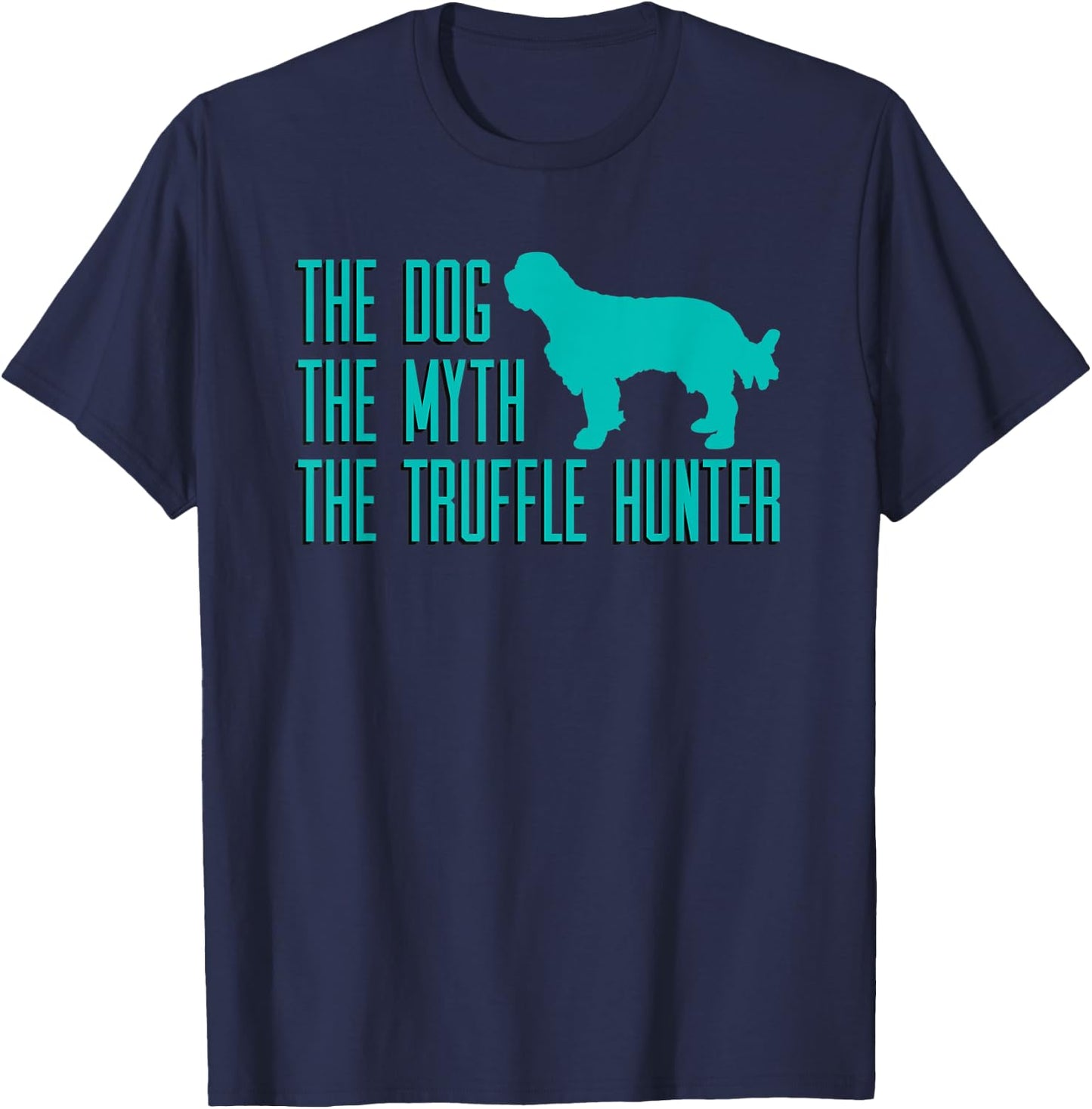 Truffle Hunting Dog Owner Fungi Sniffing Canine Mushroom T-Shirt - T-Shirt | Navy