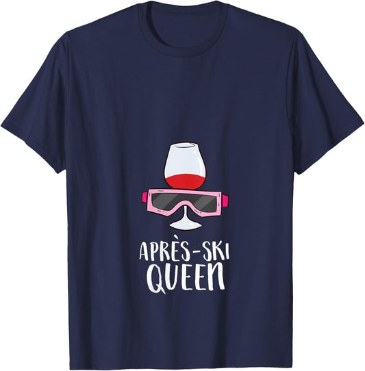 Apres Ski Party Women Apres Ski Queen V-Neck T-Shirt - T-Shirt | Navy