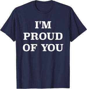 Neighborhood I'm Proud of You - Men's -Adults Black Cotton Short Sleeve Classic Fit - Size Medium T-Shirt - T-Shirt | Navy