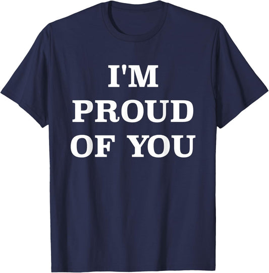 Neighborhood I'm Proud of You - Men's -Adults Black Cotton Short Sleeve Classic Fit - Size Medium T-Shirt - T-Shirt | Navy