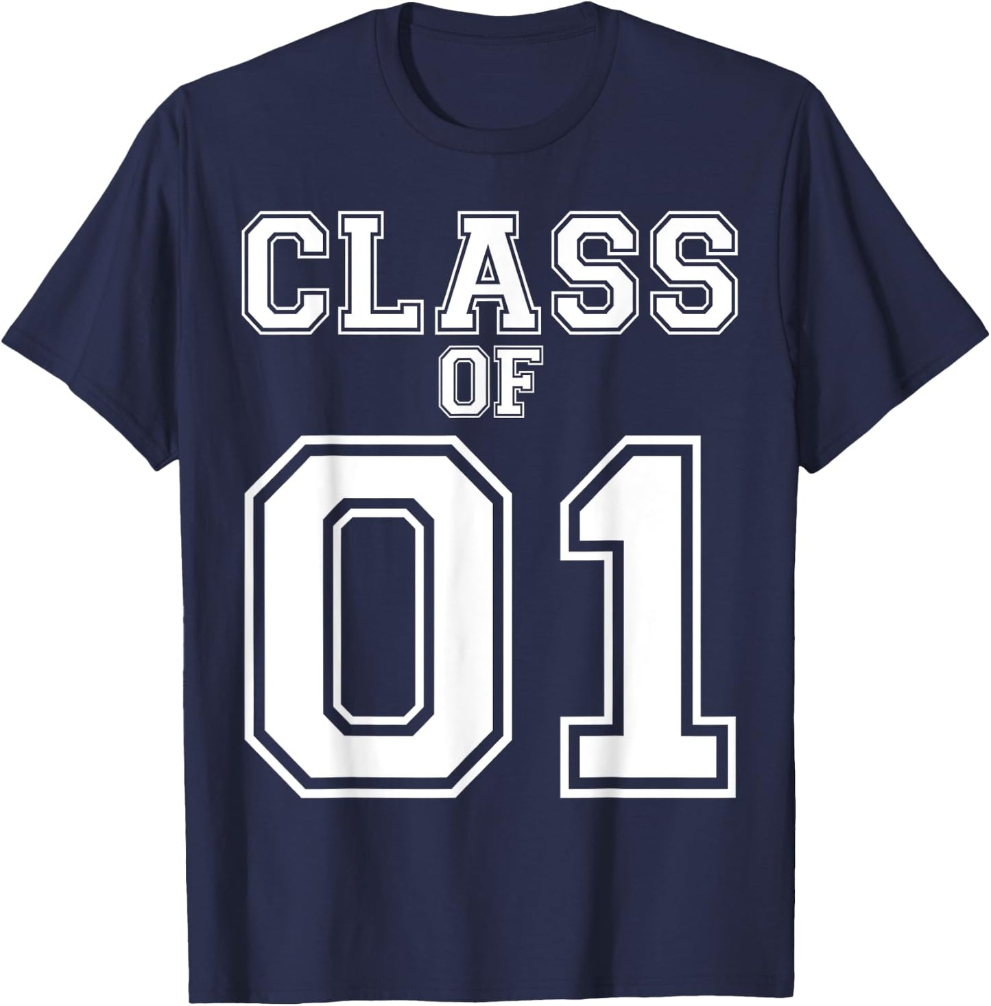 Class Of 2001 Custom Graduation Senior Personalized Grads T-Shirt - T-Shirt | Navy