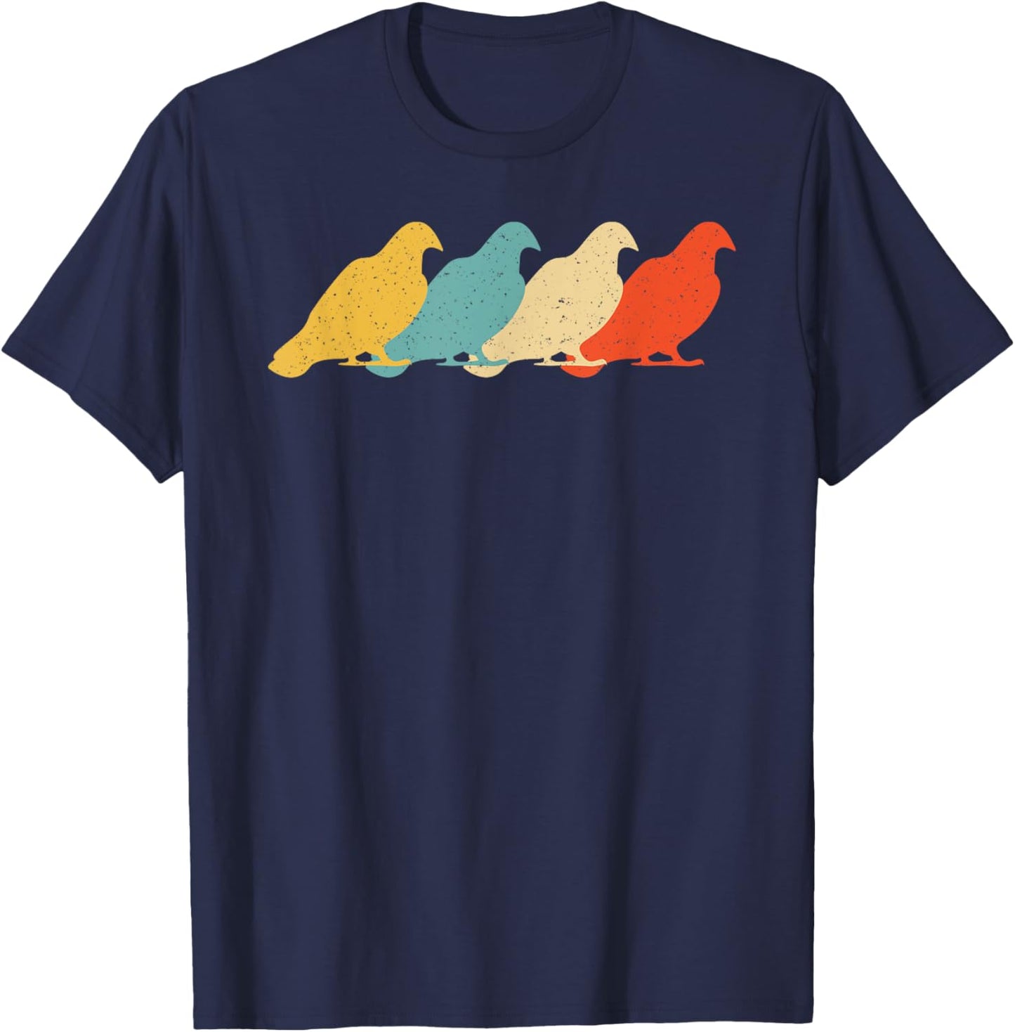 Pigeon Vintage Retro Bandtail Bird Dove Lover 60s 70s Gift T-Shirt - T-Shirt | Navy