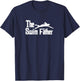 The Swim Father - Funny Swimming Dad Swimmer T-Shirt - T-Shirt | Navy