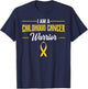 Childhood Cancer Warrior Pediatricians Awareness Ribbon Gift T-Shirt - T-Shirt | Navy