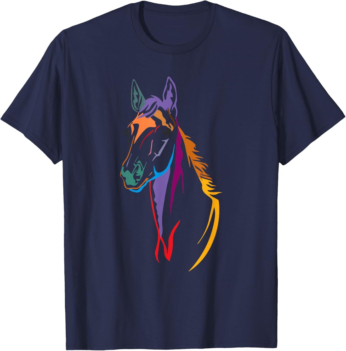 Horse , riding , women's horse shirt for rider T-Shirt - T-Shirt | Navy