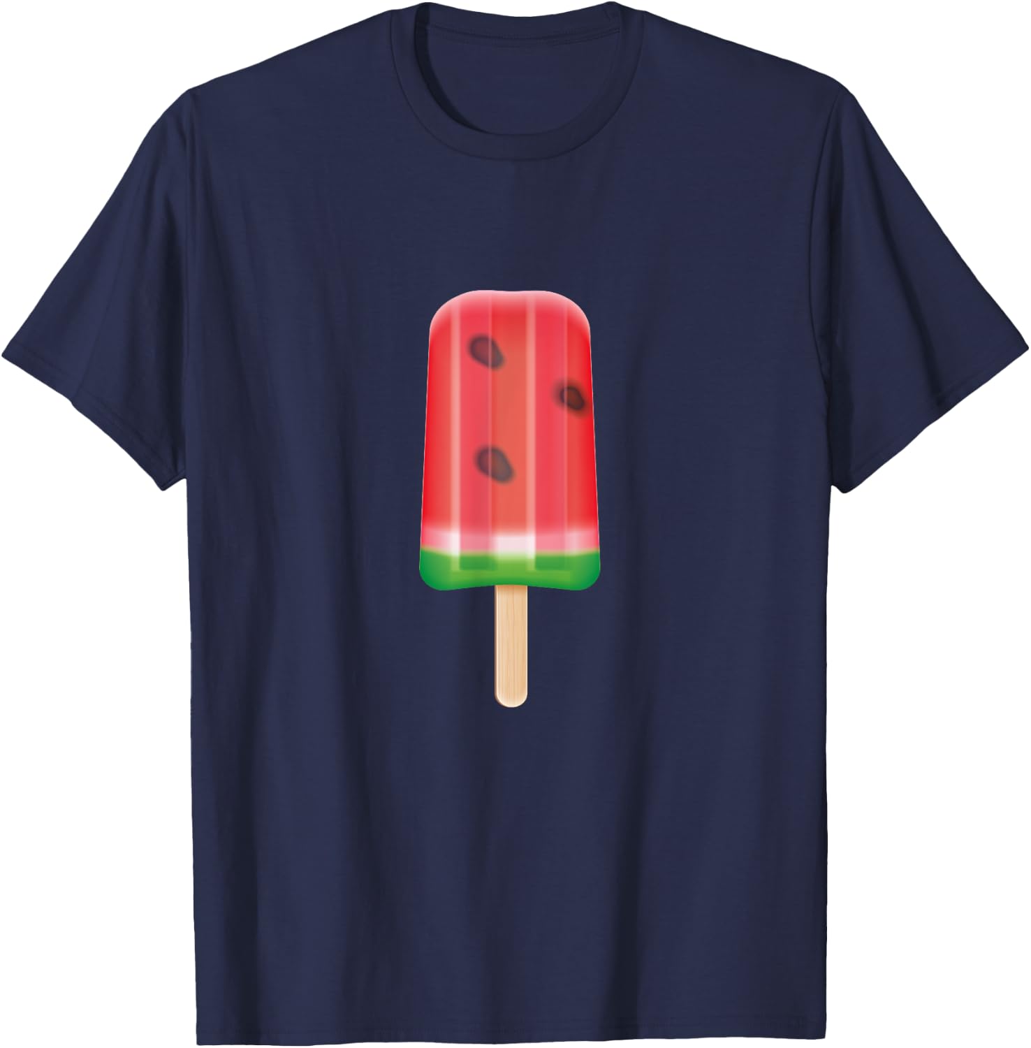 Christmas In July Popsicle Watermelon Graphic Plussize Women Kids T-Shirt - T-Shirt | Navy