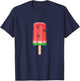 Christmas In July Popsicle Watermelon Graphic Plussize Women Kids T-Shirt - T-Shirt | Navy