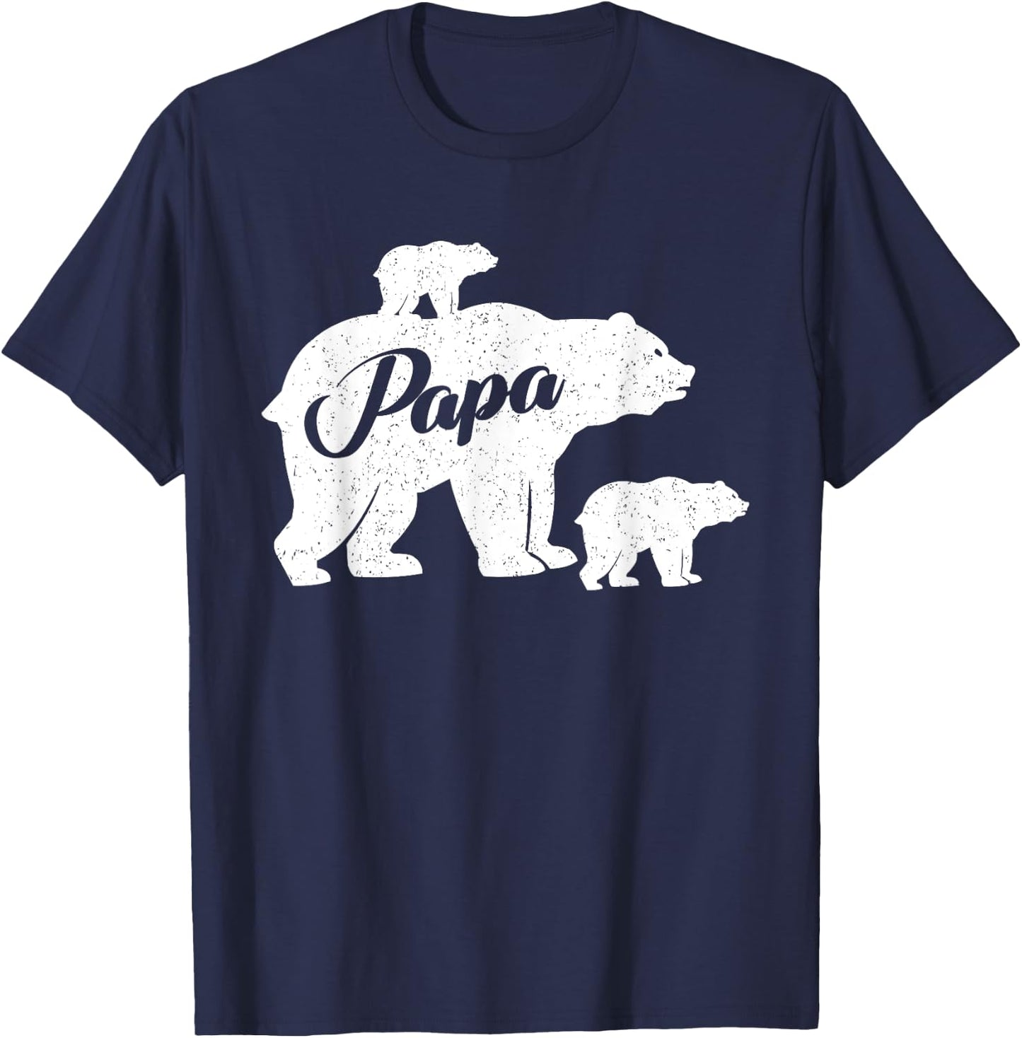 Papa Bear - Baby Newborn Twin Dad Bear Papabear T-Shirt - T-Shirt | Navy