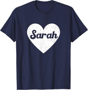 I Heart Sarah - First Names And Hearts, I Love Sarah T-Shirt - T-Shirt | Navy