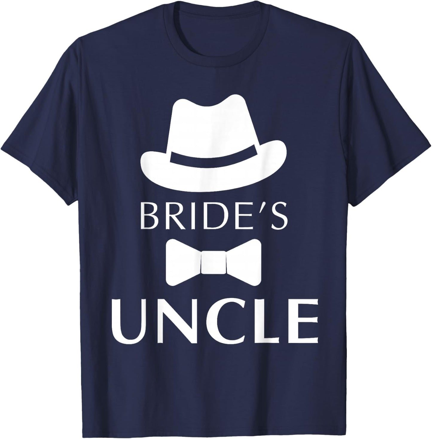 Bride's Uncle, Uncle Of The Bride Wedding T-Shirt - T-Shirt | Navy