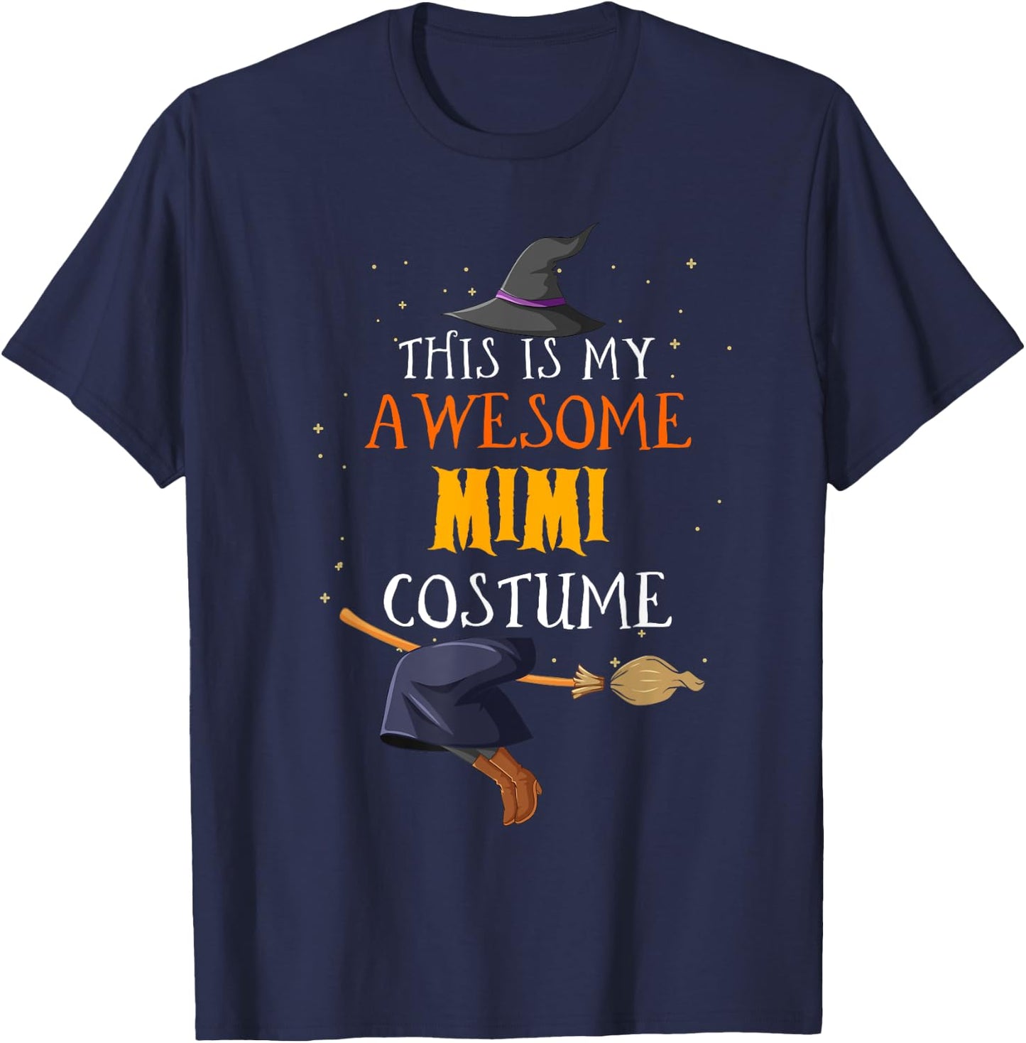 This Is My Awesome Mimi Costume Fun Halloween T-Shirt - T-Shirt | Navy