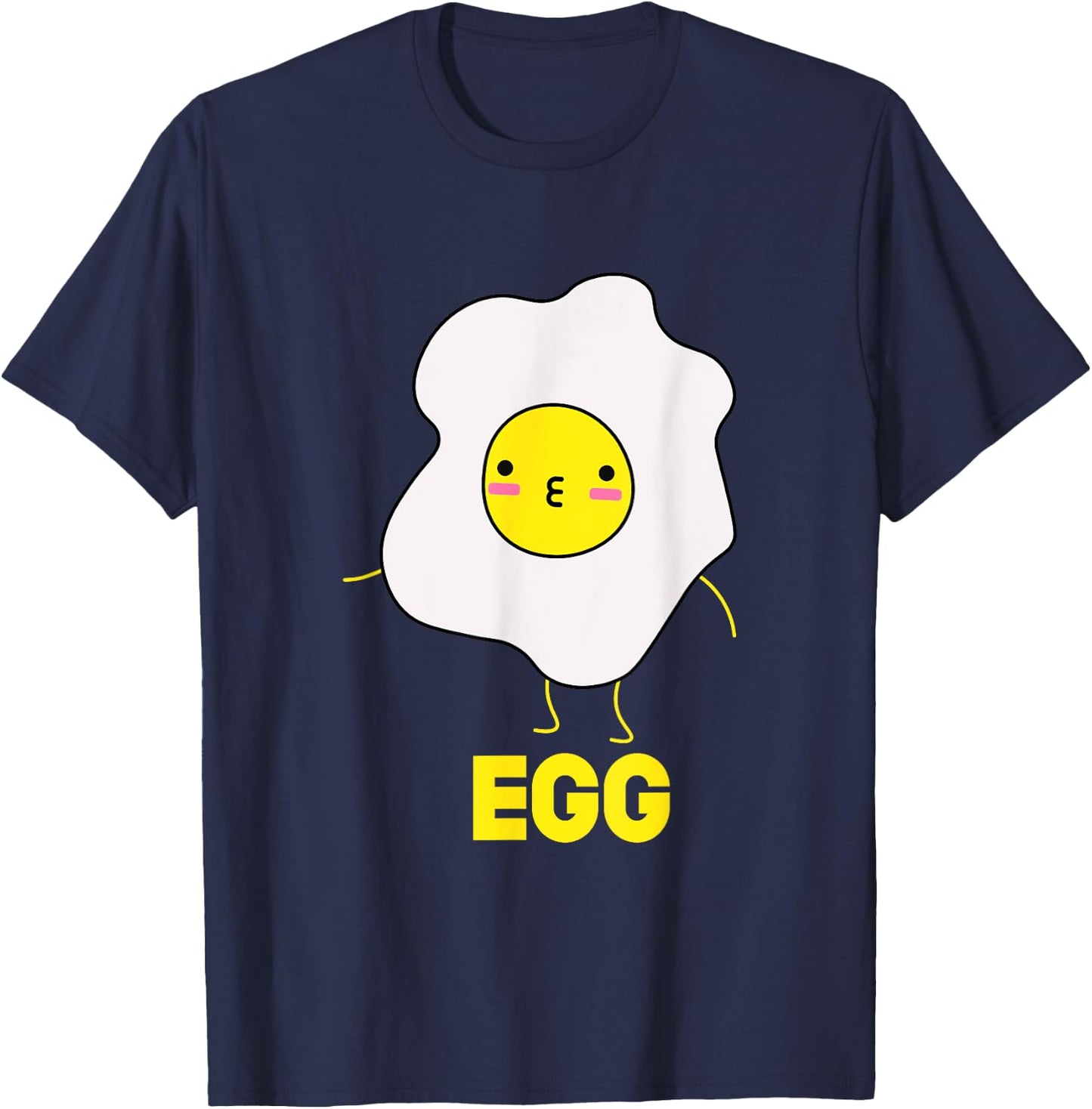 Bacon and Egg Cute Matching Couples Valentines Day Shirt T-Shirt - T-Shirt | Navy