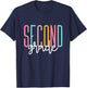Second Grade Girls Boys Teacher Team 2nd Grade Squad T-Shirt - T-Shirt | Navy
