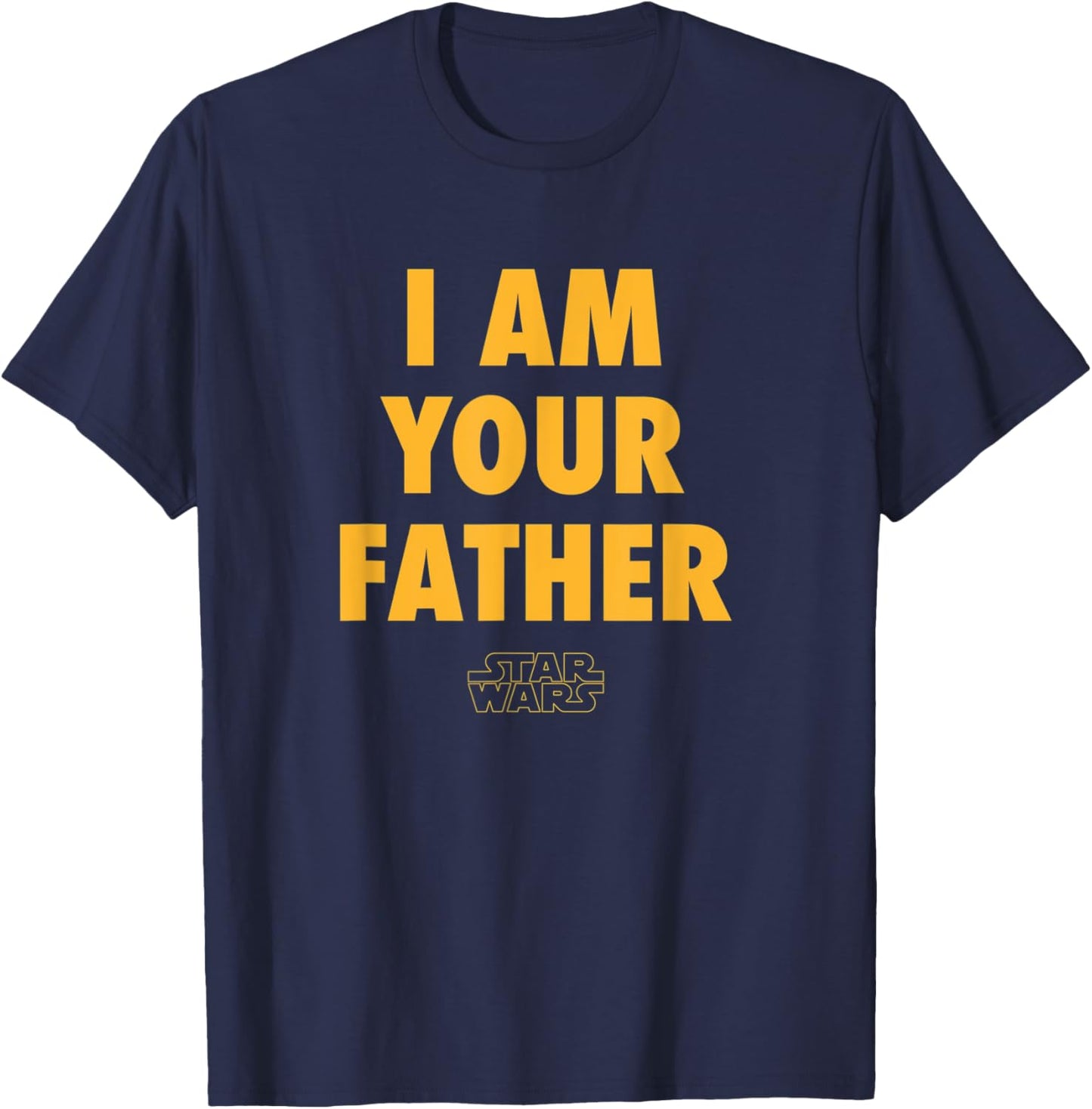 Amazon Essentials Disney | Marvel | Star Wars | Princess Men's Father's Day Graphic Short Sleeve , Black, Small T-Shirt - T-Shirt | Navy