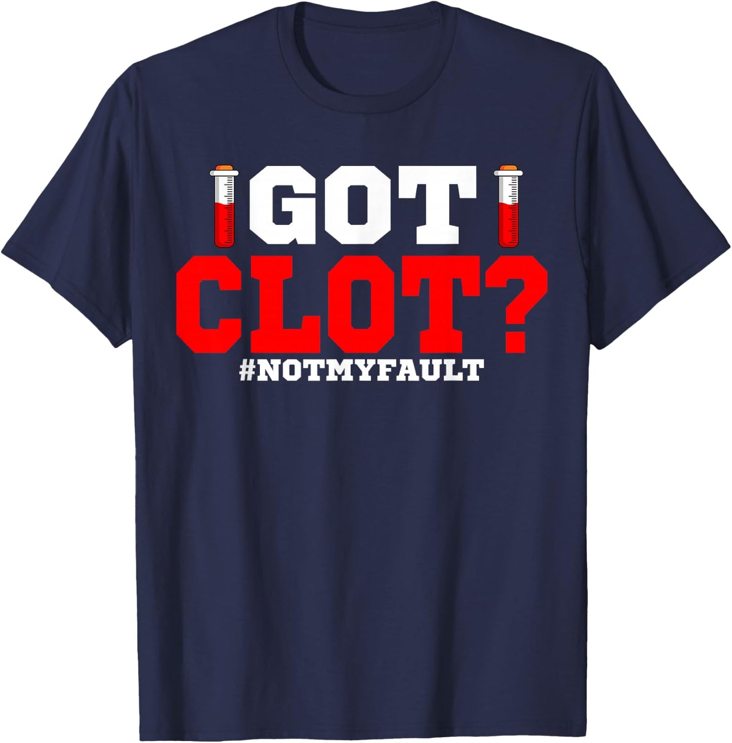 Lab Technician Clot Medical Scientists Laboratory Assistant T-Shirt - T-Shirt | Navy