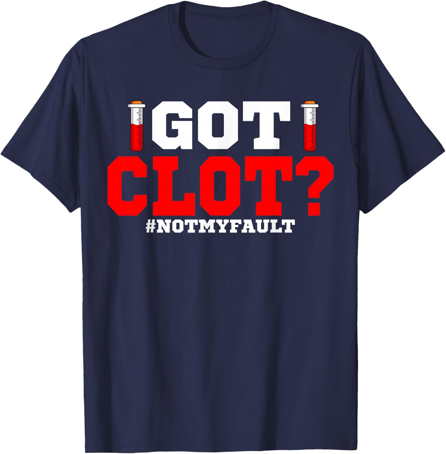 Lab Technician Clot Medical Scientists Laboratory Assistant T-Shirt - T-Shirt | Navy