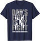 Lung Cancer Awareness White Ribbon November Dad's Fight Gift T-Shirt - T-Shirt | Navy