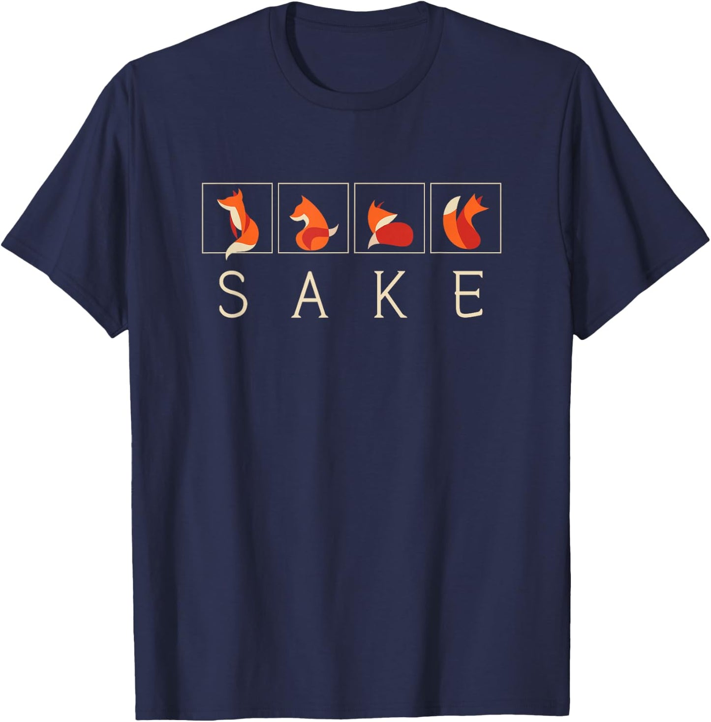 Oh For Fox Sake Funny Graphic or Women T-Shirt - T-Shirt | Navy