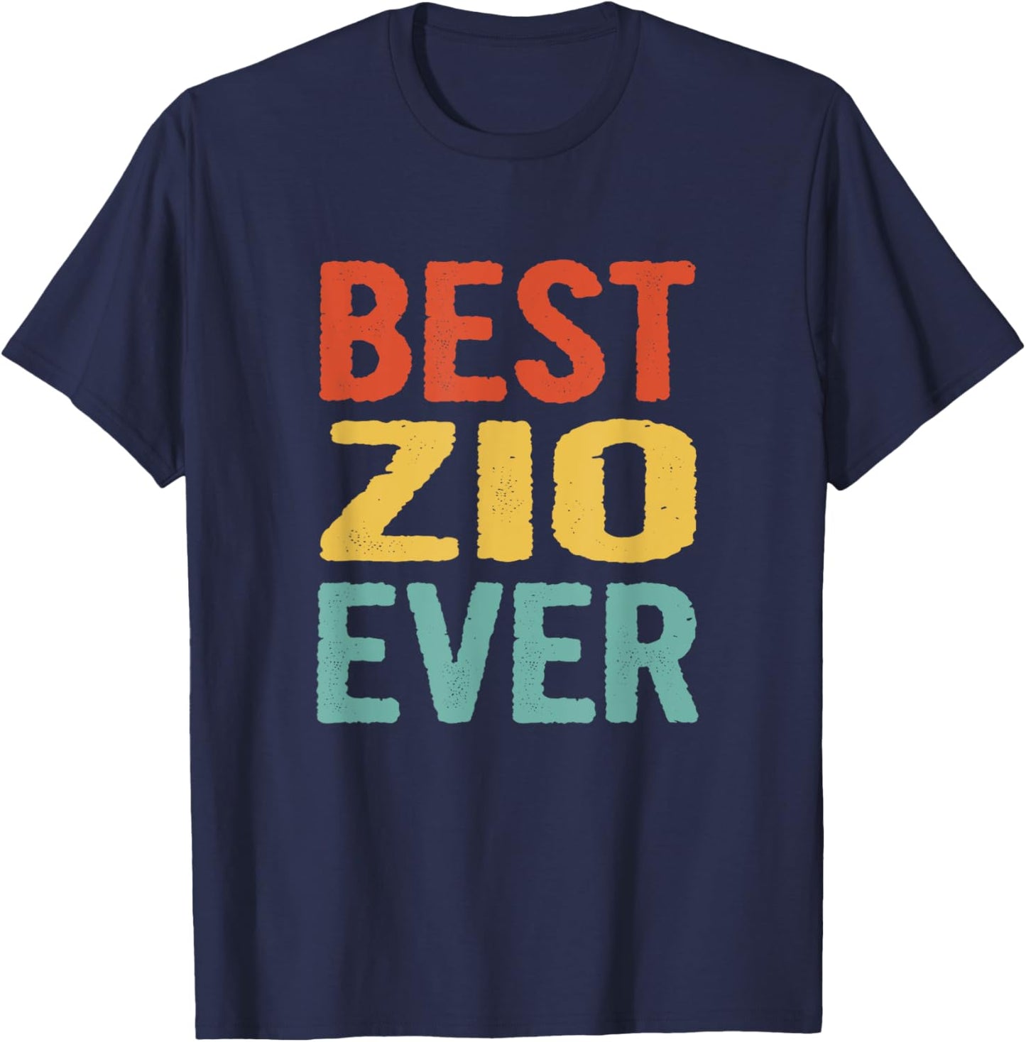 Vintage Best Zio Ever Funny Retro Birthday Gift Zio T-Shirt - T-Shirt | Navy