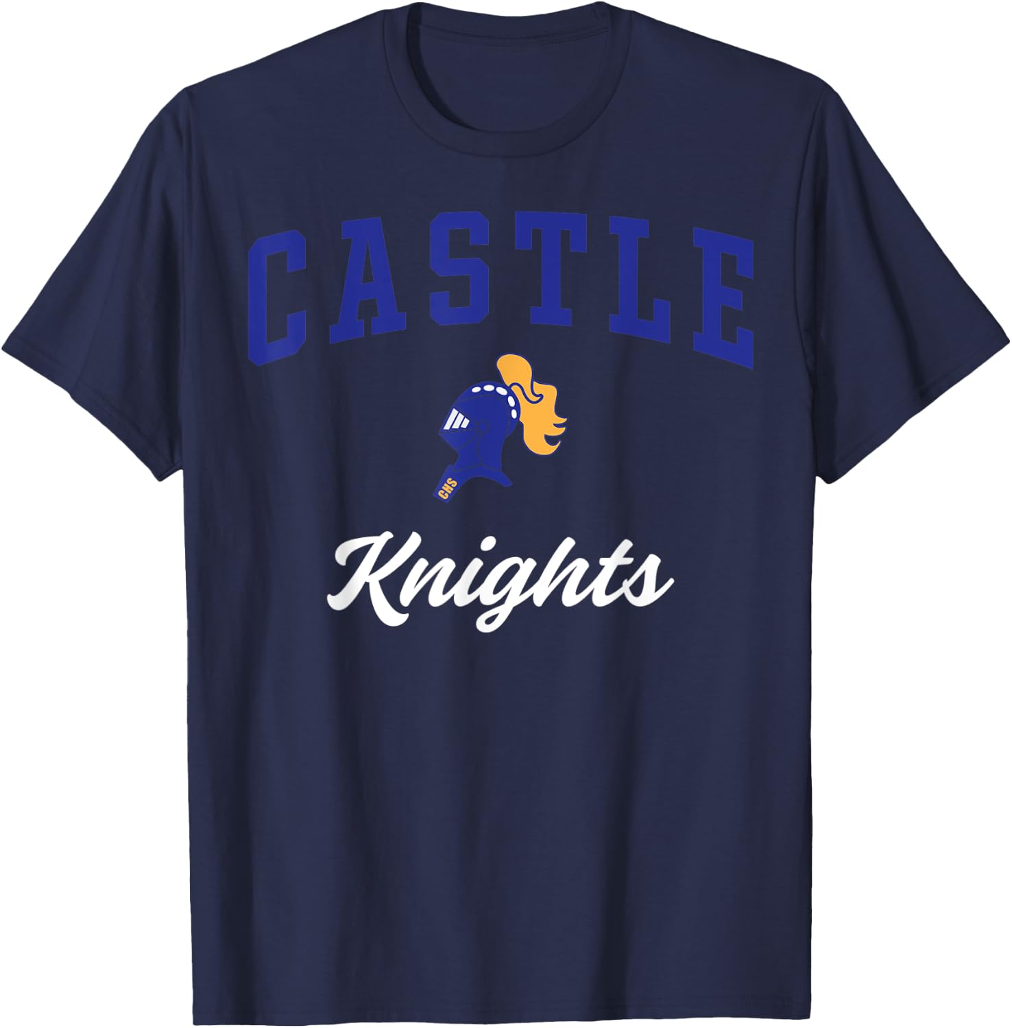 Castle High School Knights C3 T-Shirt - T-Shirt | Navy